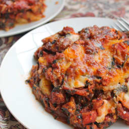 Turkey Spinach Polenta Lasagna