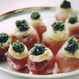 Twice-Cooked Potatoes with Caviar