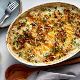 Two-Toned Scalloped Potatoes