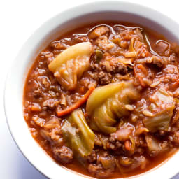 Unstuffed Cabbage Roll Soup Recipe