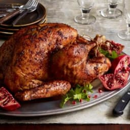 Black Pepper-Pomegranate Molasses Glazed Turkey  