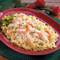 Creamy Shrimp Noodle Skillet