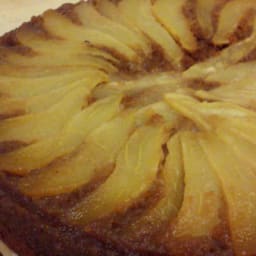 Upside Down Pear ​Ginger ​Cake