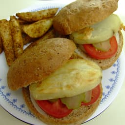 Baked Spud Burger (Vegan)