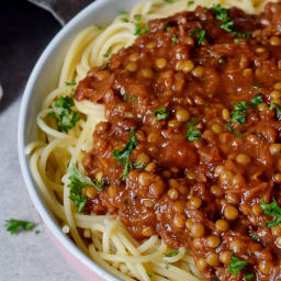 Vegan Bolognese Sauce Recipe (With Lentils)
