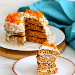 Vegan Carrot Cake Pancakes