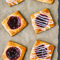 Vegan Cherry Jam Danishes