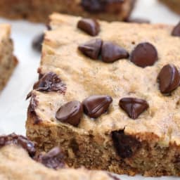 Vegan Chocolate Chip Banana Squares