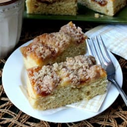 Vegan Coffee Cake with Apple Cinnamon Streusel