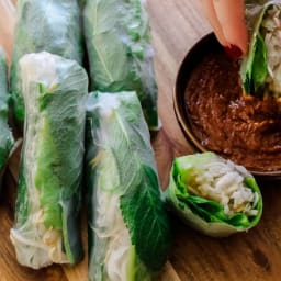 Vegan fresh spring rolls