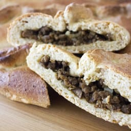 VEGAN KIYMALI PIDE | VEGAN TURKISH MEAT PIE