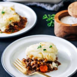 Vegan Lentil Shepherd's Pie with Parsnip Mashed Potatoes