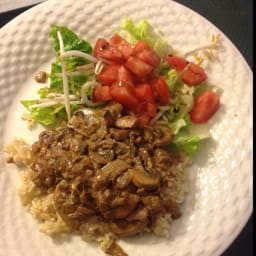 Vegan Mushroom Stroganoff