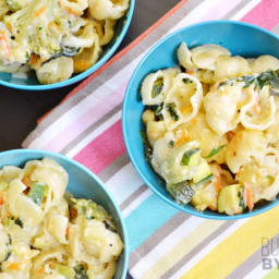 Vegetable Alfredo Pasta Bake