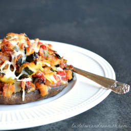 Vegetable Stuffed Portabella Mushrooms