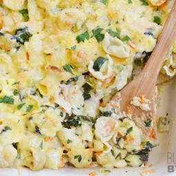 Vegetable Alfredo Pasta Bake