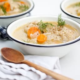 Vegetarian Matzo Ball Soup