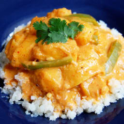 Vegetarian Thai Red Curry with Squash