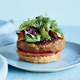 Veggie Burgers with Pomegranate Ketchup