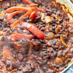 Veggie Fajitas with Beans and Peppers