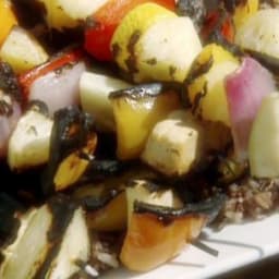 Veggie Kabobs with Herb and Garlic Marinade