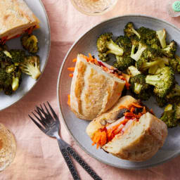 Vietnamese-Style Vegetable Sandwiches with Spicy Mayo & Broccoli