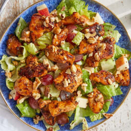 Waldorf-Style Chicken Salad with Walnuts, Apple & Marinated Grapes