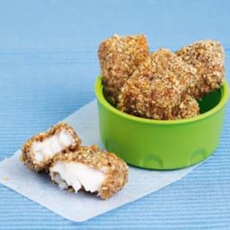 Walnut and Lemon-Crusted Fish Nuggets