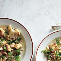 Warm Cauliflower and Herbed Barley Salad