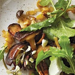 Warm Mushroom Salad with Bacon Vinaigrette Recipe