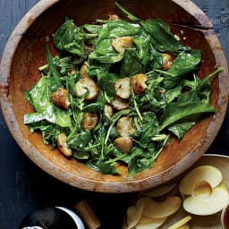 Warm Spinach and Sunchoke Salad