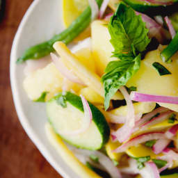 Warm Summer Vegetable Salad