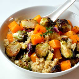 Warm Quinoa and Roasted Vegetable Salad