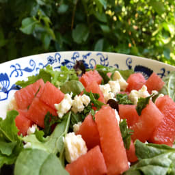 Watermelon, Feta, & Mint Salad