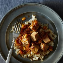 Weeknight Soy Sauce-y, Peanut-y Tofu