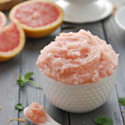 Whipped Grapefruit Mint Sugar Scrub