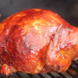 Whiskey Peach Smoked Pulled Chicken Recipe