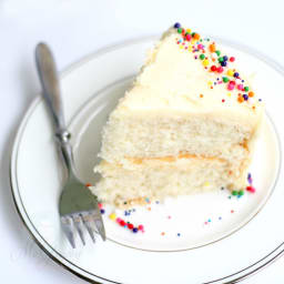 White Almond (or Vanilla) Sour Cream Cake