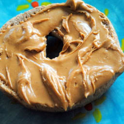 Whole Wheat Bagel with Peanut Butter