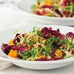 Winter Salad with Roasted Squash and Pomegranate Vinaigrette