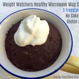 WW Healthy Microwave Mug Chocolate Cake Recipe