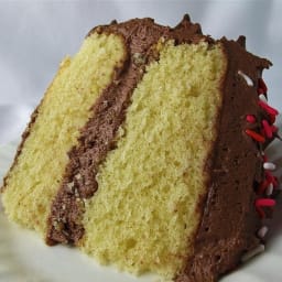 Yellow Cake Made from Scratch