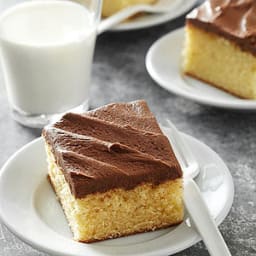 Yellow Cake with Chocolate Butter Frosting