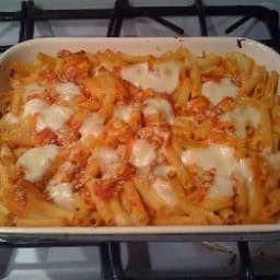 Ziti Baked with Ricotta Cheese