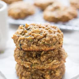 Zucchini Bread Quinoa Breakfast Cookies