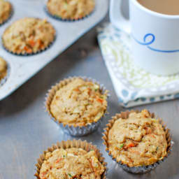 Zucchini Carrot Apple Muffins