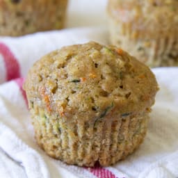 Zucchini Carrot Oatmeal Muffins