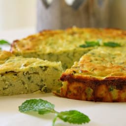 Zucchini Feta Mint Pie
