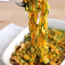 Zucchini Fettuccine with Rosemary Butternut Creme Sauce