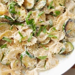 Zucchini Ricotta Pasta Skillet (Cooking for 2)